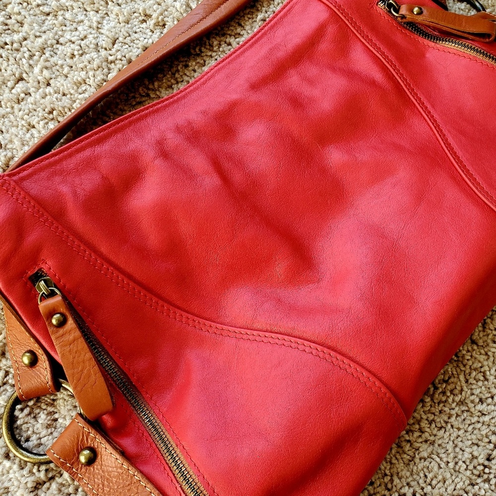 🆕️ Red Genuine Italian Leather Purse